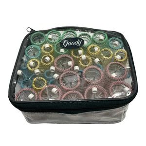 Goody Vintage Curler Set of 30 Assorted Sizes Brush Rollers & Pins NOS